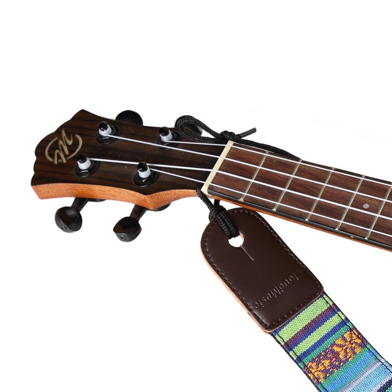 CLOUDMUSIC Ukulele Strap Tenor Concert Soprano Baritone Coloful Hawaii Floral Patterns For Adult Size Kids(National Blue) - Image 3
